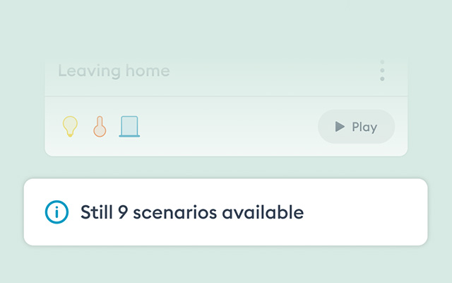 available scenarios - Tydom 4.7